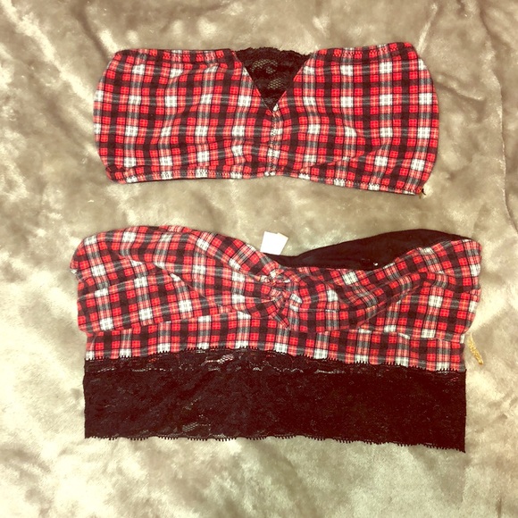 Matching Plaid Bandeau’s••4 for 50 deal••• - Picture 1 of 1